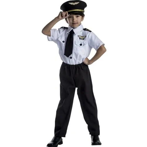 Dress Up America Pilotenkostüm Für Kinder – Kapitänsuniform – Rollenspiel- & Verkleidungskostüm
