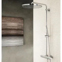 Grohe Rainshower 400 Duschsystem 27174001 - Brausegarnituren mit Aufputz-Thermostat und Aquadimmer für ein individuelles Duscherlebnis, inklusive Rainshower Kopfbrause und Sena Handbrause für perfekten Komfort.
