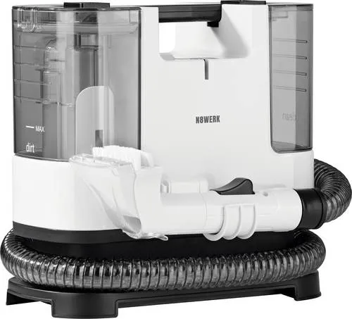 N8WERK Nass-Trocken-Sauger Portable Clean - Nass-/Trockensauger für effektive Teppich- und Polsterreinigung, 400 W Leistung, leicht und kompakt für mühelosen Einsatz.