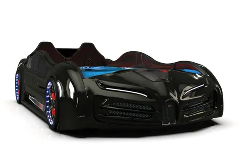 Aktürk Autobett Racing XR9 mit Flügeltüren - Das Autobett Racing XR9 begeistert mit sportlichem Design und LED-Beleuchtung. Aus robustem ABS und kratzfestem MDF gefertigt, bietet es eine elegante Liegefläche von 90 x 190 cm. Spielspaß garantiert!