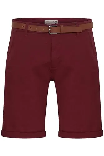 !Solid SDMontijo Chino Shorts - Elegante Herren Shorts mit Gürtel - Herren-Shorts aus Baumwollmischung mit abnehmbarem Gürtel, ideal für Alltag und Büro, sorgt für hohen Tragekomfort und eine gepflegte Optik.