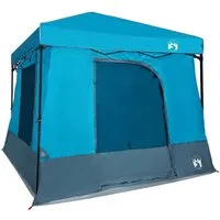 vidaXL Camping-Zelt-Set mit Dach 2 pcs Blau - Praktisches Camping-Zelt-Set für den Außenbereich, ideal für Sommerabenteuer. Leicht, robust und einfach aufzubauen, bietet es optimalen Schutz und Komfort für entspannte Stunden im Freien.