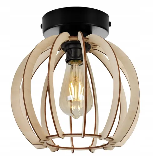 MODERNE LED-DECKENHÄNGELAMPE AUS HOLZ - Deckenlampe aus hochwertigem Holz, energieeffiziente LED-Technologie für stilvolle Beleuchtung in jedem Raum.