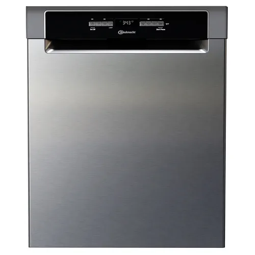 Bauknecht BUO 3O41 PLT X - Unterbauspülmaschine - Geschirrspüler mit PowerClean Sprüharme für gründliche Reinigung ohne Vorspülen. ActiveDry Technologie für automatisches Türöffnen und Energieeffizienzklasse C.