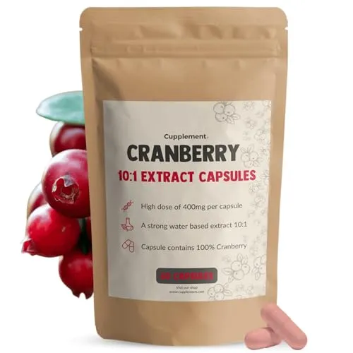 Cupplement Cranberry Extrakt Kapseln 400 mg 60 Capsules