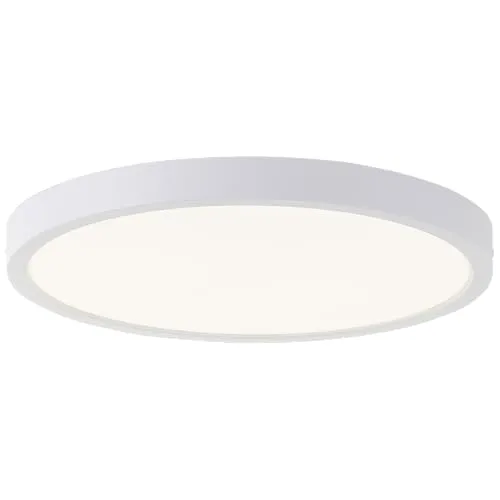 Lightbox LED Wand- & Deckenleuchte 37,5cm - Moderne 18 Watt LED-Leuchte mit spritzwassergeschütztem Design (IP44) für Bad und Feuchträume. Flach und energieeffizient, sorgt für helle Ausleuchtung mit 2900 Lumen und neutralweißem Licht.