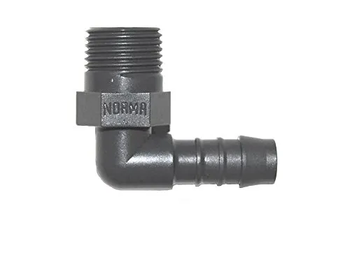 Original NORMA NORMAPLAST® SV Winkel Einschraubstutzen Einschraubverbinder (Schlauchinnen Ø 19 mm Gewinde 3/4 Zoll)