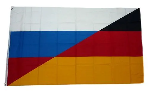 Flagge / Fahne Deutschland / Russland Hissflagge 90 x 150 cm