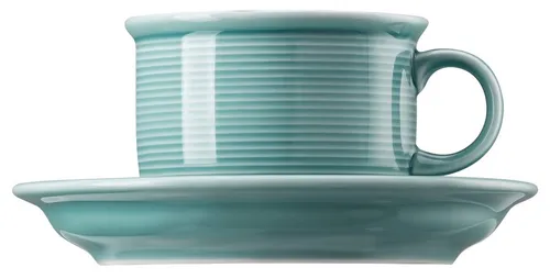 Thomas Porzellan Tasse Trend Colour Ice Blue Kaffeetasse 2tlg., Porzellan