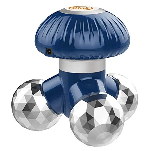 Handheld Tragbares Vibrations Massagegerät, Elektrische Handmassagegeräte Stromversorgung über Batterie oder USB Power, Mini-Massagegerät für Selbstmassage Entspannung oder Muskelverspannungen(blau)