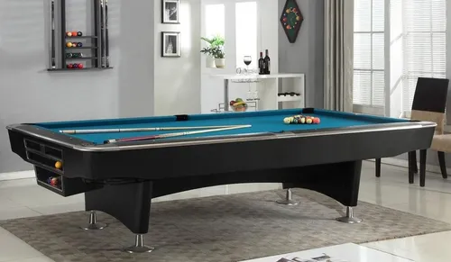 Professioneller Billardtisch 8 Fuß für Freizeitspaß - Hochwertiger Billardtisch mit 8 Fuß Spieloberfläche, ideal für Freizeit und gesellige Runden. Maße: 260 x 145 x 85 cm, in elegantem Schwarz.