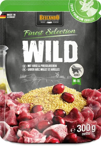 Belcando Wild mit Hirse & Preiselbeeren, 1800g, Made in Germany