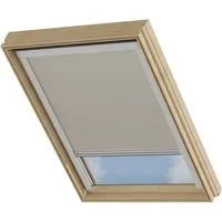 Dachfensterrollo Taupe - Verdunkelung für VELUX UK04 - Optimale Verdunkelung für Ihr Dachzimmer mit diesem Taupe-Rollo, das perfekt zu VELUX-Dachfenstern passt. Einfach zu montieren und zu bedienen, sorgt es für absolute Dunkelheit und angenehme Raumtemperaturen.