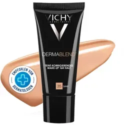 Vichy Dermablend Make-Up 35 30 ML - Teint-korrigierendes Make-up für alle Hauttypen, bietet hohe Deckkraft bis zu 16 Stunden ohne Maskeneffekt, ideal zur Abdeckung von Rötungen und Unreinheiten.