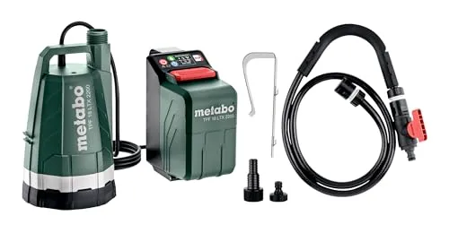 Metabo TPF 18 LTX 2200 Akku Klarwasser Tauchpumpe - Wasserpumpen, leistungsstark und kabellos, ideal für Garten und Bauprojekte.