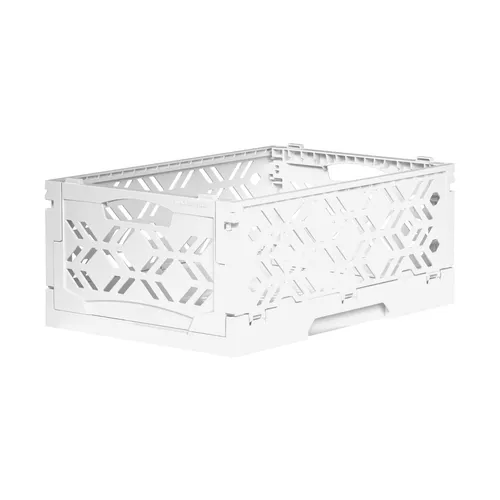 Klappbox-Mini Weiß, Maße: 23,8 cm x 16,1 cm x 10 cm, Volumen: 3,1 Liter