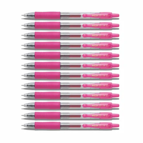 Pilot G2-07 Gelschreiber pink - 12er-Set