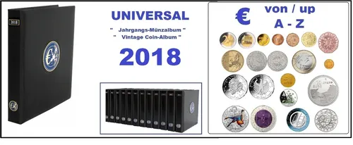 EURO JAHRGANGS MÜNZALBUM 2018 PREMIUM A-Z
