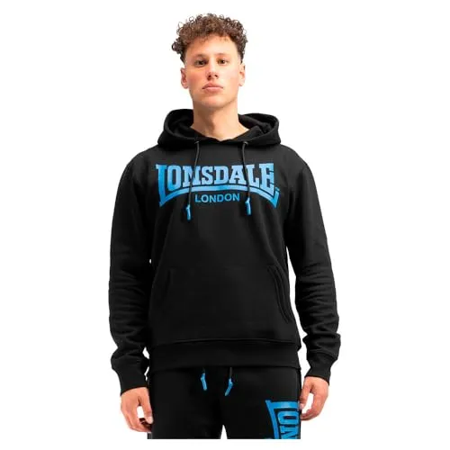 Lonsdale London Chatsworth Männer Kapuzenpullover schwarz XXL - Kapuzenpullover für Herren, normaler Schnitt und intensive Farbe, aus langlebigen Materialien für hohen Tragekomfort und Style. Ideal für Casual Wear und Streetwear!