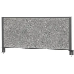 Maul Tischtrennwand connecto, grau/antrazit – Schallschutz für Ihr Büro - Paravent mit akustischer Trennwandfunktion, ideal für Schreibtische ab 120 cm Breite. Schwer entflammbar und mit stabilem Aluminium-Profil für verbesserte Raumakustik.