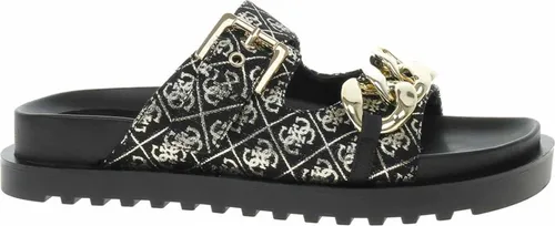 Guess Damen Hausschuhe FL6FATFAL03 in Schwarz in schwarz von GUESS