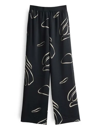 someday. Cevil Nature Black - 38 - Damen-Hosen aus hochwertiger Ecovero Viscose für ein angenehmes Tragegefühl. Moderner Look mit weitem, geradem Beinverlauf, ideal für vielfältige Kombinationen.