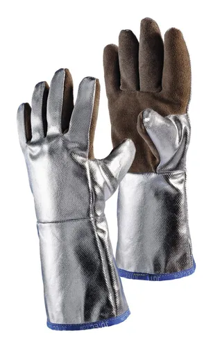 Jutec Hitzeschutzhandschuhe 5-Finger - Lederhandschuhe für Hitzeschutz, ideal für Metall- und Schiffsbau sowie leichte Schweißarbeiten. Hohe Beweglichkeit und Tastvermögen dank Sebatan-Leder und Baumwollfutter.