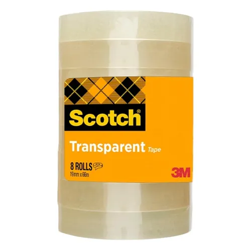 Scotch Klebefilm 508 transparent 19 mm x 66 m 8 Stück