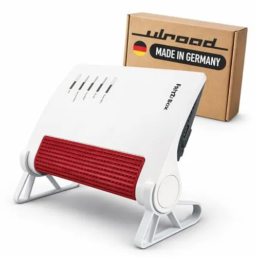 ULROAD Ständer passend für AVM FritzBox 7690 / 7690AX Tischständer Router Halter Standfuß Belüftung Fuß Standfüße Aufsteller