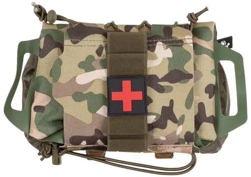 MFH Tasche, Erste-Hilfe, Tactical IFAK (Operation camo) - Erste-Hilfe-Set für Camping & Reisen, mit Schnellzugriff und vielseitigen Befestigungsmöglichkeiten für optimale Einsatzbereitschaft.