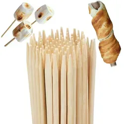 Relaxdays Stockbrot Spieße im 200er Set Hellbraun