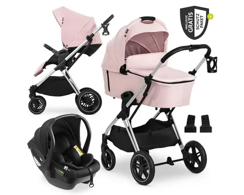 Hauck Kombi-Kinderwagen Vision X Trio Set Black in pink von hauck