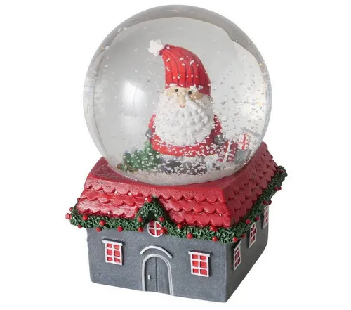 BOLTZE GRUPPE GmbH Dekoobjekt MONTI - Handgefertigte Schneekugel - Nussknacker Deko-Objekt mit einzigartigem Design – handgefertigt aus stoßfestem Polyresin und Acryl für langlebige Freude in jedem Raum.