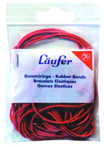 Läufer RONDELLA Gummiringe im Beutel 10 g 20 mm rot
