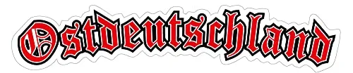 Ostdeutschland Aufkleber rot/schwarz Sticker