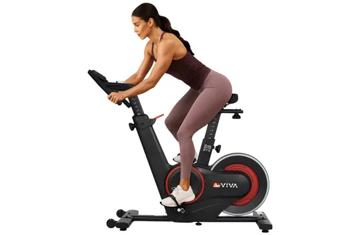 AsVIVA Speedbike S15 Indoor Cycle, 20 kg Schwungrad, Extra leise, Fitness-App-kompatibel