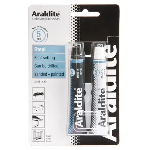 Produktbild Araldite 2-Tuben Stahl-Epoxy, 15 ml