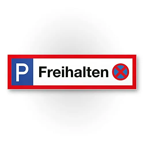 Komma Security Parkplatz freihalten Schild 40 x 10 cm Hinweisschild aus Privatparkplatz