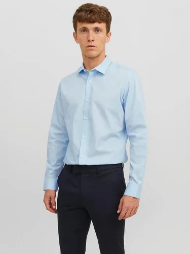 Jack & Jones Langarmhemd JJJOE SHIRT LS PLAIN Materialmix, slim fit