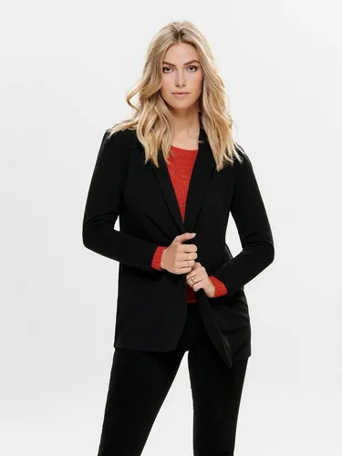 JdY Damen Jdygeggo L/S JRS Noos Blazer, Schwarz, S EU - Blazer für Damen, klassischer Schnitt mit modernem Reverse-Ausschnitt, ideal für schicke Anlässe und Bürolooks.