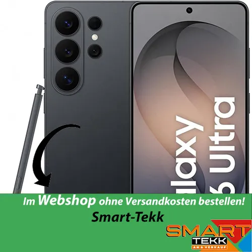 Samsung Galaxy S26 Ultra 1TB Schwarz 5G - Das leistungsstarke Samsung Galaxy S26 Ultra 1 TB in Schwarz bietet gestochen scharfe Fotos dank Teleobjektiv und ein großes 6,9 Zoll Quad-HD-Display. Mit 5.000 mAh Akku für lange Nutzung und schnellem Laden.