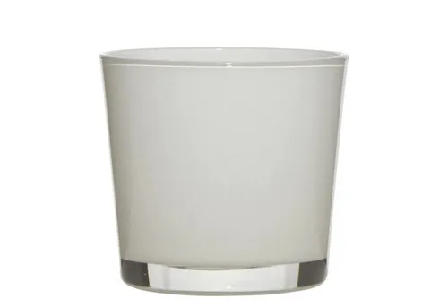 Hakbijl Glass Blumentopf, Farbe: Weiß, Höhe: 16cm