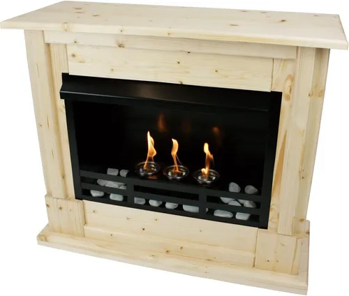 Kaminbau Mierzwa Echtfeuer-Dekokamin Emily Premium - Eleganter Gelkamin mit manuellem Betrieb, wahlweise mit Sicherheitsglas. Ideal für stimmungsvolle Abende, inklusive hochwertigem Zubehör und geprüften Brennstoffen.