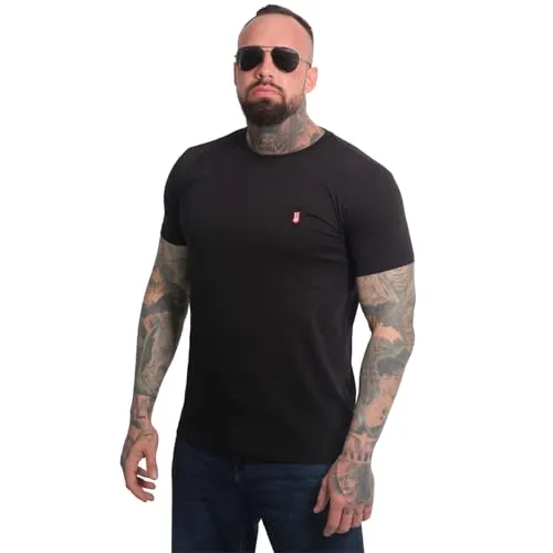 Yakuza Herren Plain Regular Basic T-Shirt – Lässiges Design von Yakuza