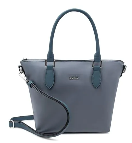 L.CREDI Handtasche Umhängetasche Alena Hand Bag Bleu hellblau