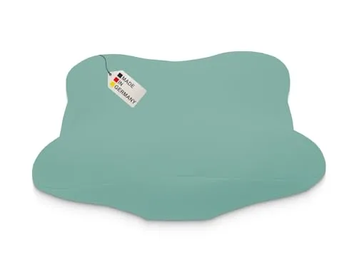 DUKAL | Bezug für Derila (Ergo) Memory Foam Kopfkissen | 36 x 54 cm | aus hochwertigem DOPPEL-Jersey | 100% Baumwolle | Farbe: Jade
