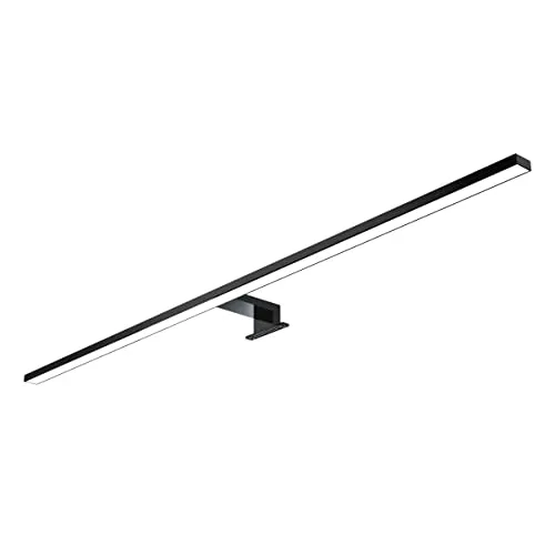 kalb | 100cm LED Badleuchte Spiegellampe schwarz, warmweiß - Spiegellampe für das Bad, hochwertige Aluminium-Ausführung mit perfekter Wärmeableitung für längere Lebensdauer und ideale Lichtausbeute für große Spiegel.