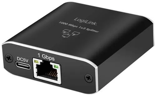 LogiLink Switch mit USB-Stromversorgung - Desktop Netzwerkadapter mit 2 x 10/100/1000 Ports, ideal für schnelle und stabile Verbindungen in Ihrem Büro oder Zuhause.