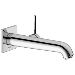 Keuco IXMO Soft Waschtischarmatur 59516011202 - Elegante Wandmontage Waschtischarmatur mit 225 mm Ausladung, ideal für moderne Bäder. Geräuschgeprüft und für Durchlauferhitzer geeignet, sorgt für effizienten Wasserfluss.