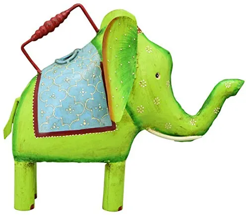 Exner dekorative ausgefallene Deko-Gießkanne als Elefant Metall Handarbeit